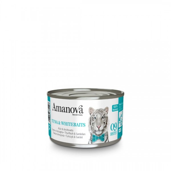 Amanova Natural & Tasty Broth Τόνος & Δόλωμα 70gr
