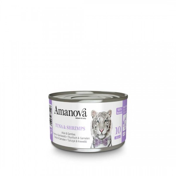 Amanova Natural & Tasty Jelly Γαρίδες / Τόνος 70gr