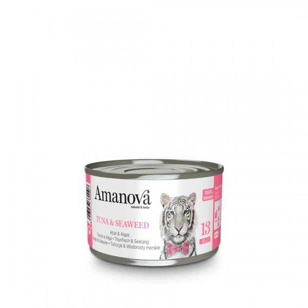 Amanova Natural & Tasty Jelly Τόνος & Seaweed 70gr