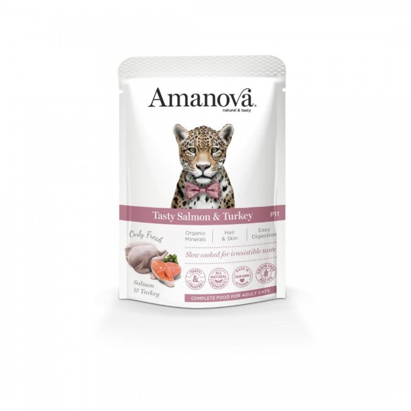 Amanova Tasty Salmon & Turkey  85gr