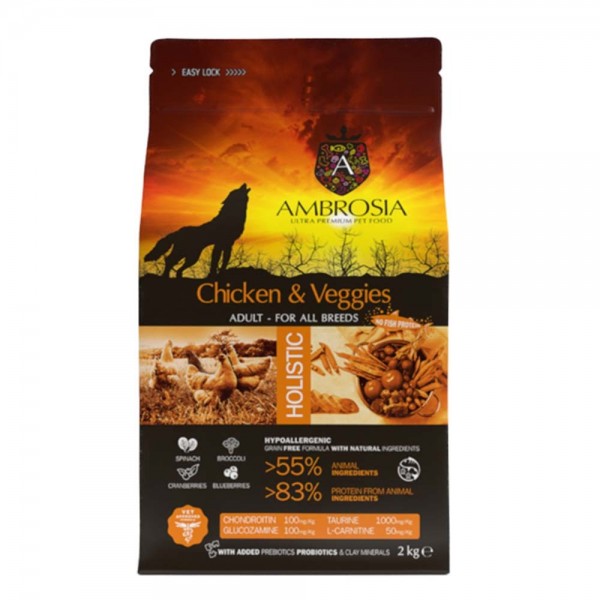 Ambrosia Chicken & Veggies 2kg
