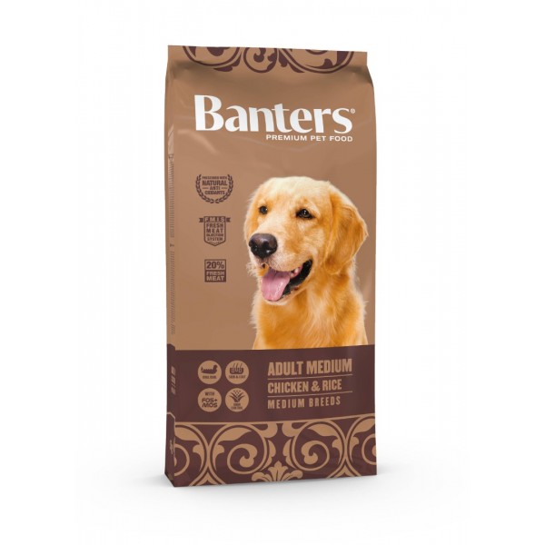 Banters Adult Medium Breed Chicken And Rice 15kg
