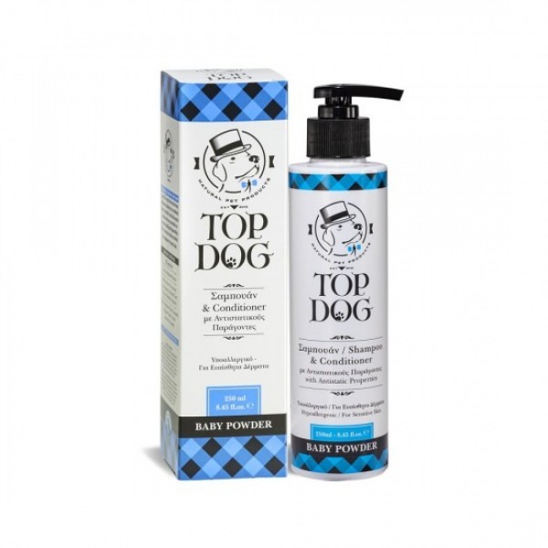 Top Dog Shampoo & Conditioner Baby Powder 250ml