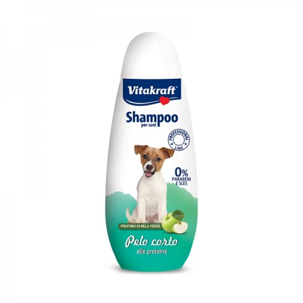 Vitakraft  Shampoo  για κοντότριχους σκύλους με πρωτεΐνες και άρωμα πράσινου μήλου 250ml