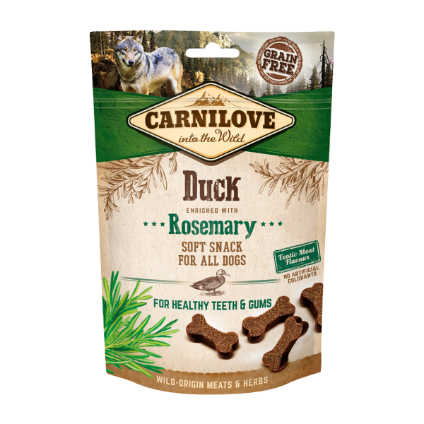 Carnilove Dog Snack Soft Duck & Rosemary 200gr