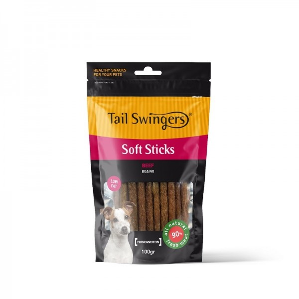 Tailswingers Soft Sticks Beef 100gr