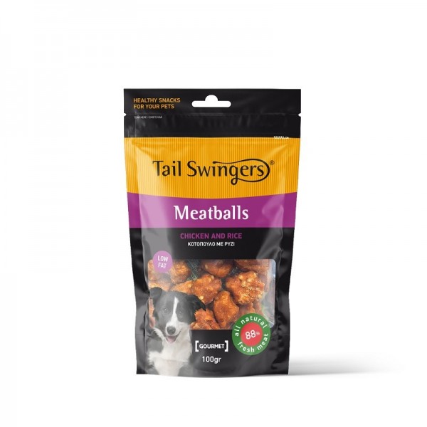 Tailswingers Meatballs With Chicken And Rice 100gr