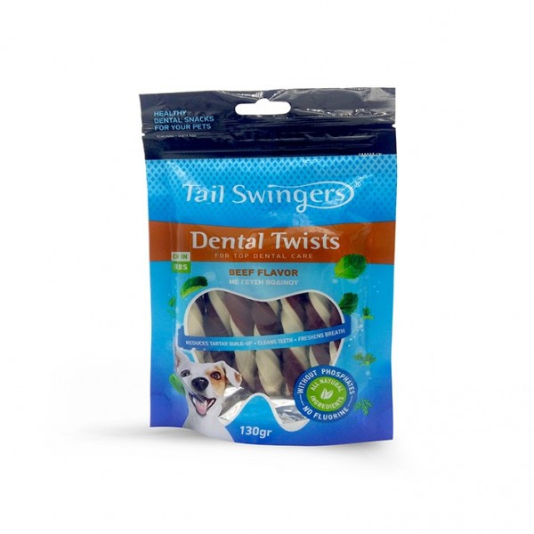 Tailswingers Dental Twists Beef 100gr