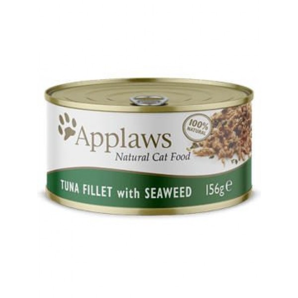 Applaws Natural Cat Tuna Fillet With Seaweed 156gr