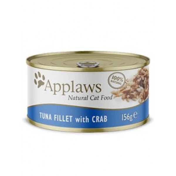Applaws Natural Cat Tuna Fillet With Crab 70gr