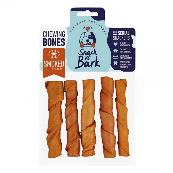 Snack n' Bark Twisted stick Καπνιστό 12,5cm 35gr 