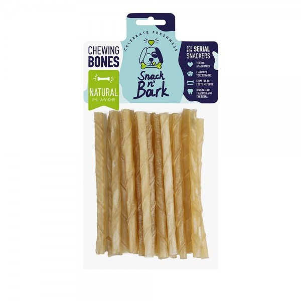 Snack n' Bark Twisted stick Φυσικό 12.5cm  5-7gr 20 τμχ