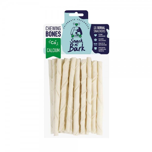 Snack n' Bark Twisted stick Ασβεστίου 12.5cm  5-7gr 20 τμχ