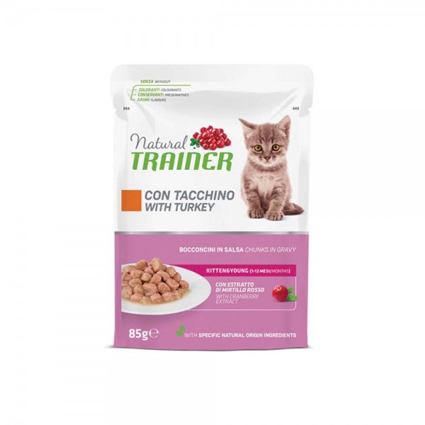 Natural Trainer Kitten & Young Turkey 85gr