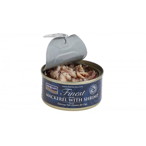Fish4Cats Mackerel With Shrimp 70gr