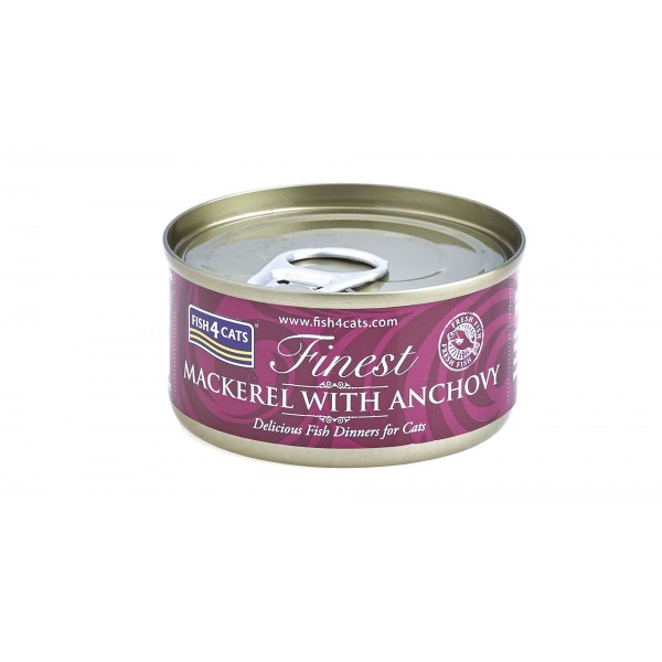 Fish4Cats Mackerel With Anchovy 70gr
