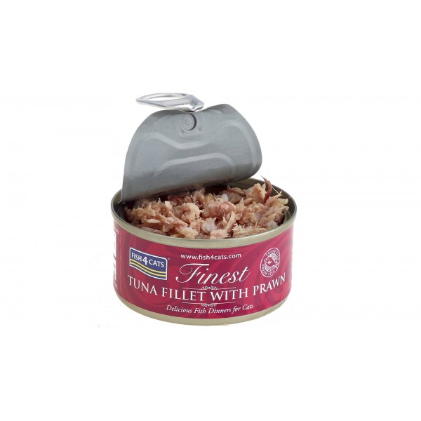Fish4Cats Tuna Fillet With Prawn 70gr