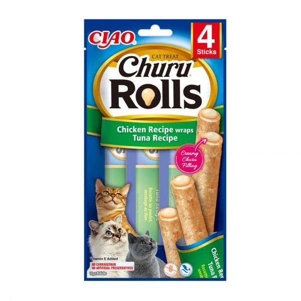 Churu Rolls Chicken Recipe Wraps Tuna Recipe 40gr 